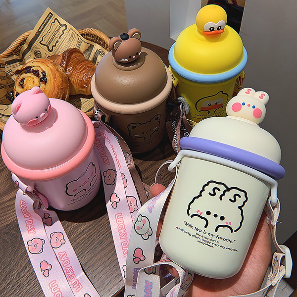  Bình uống nước có dây đeo T4049 435ml 