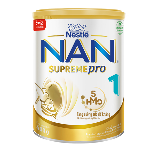  Sữa Nan Supreme số 1 5-HMO 400g New 0-6M 
