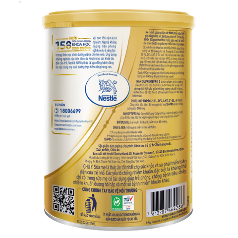  Sữa Nan Supreme Pro số 2 5-HMO 800g (6-24M) 