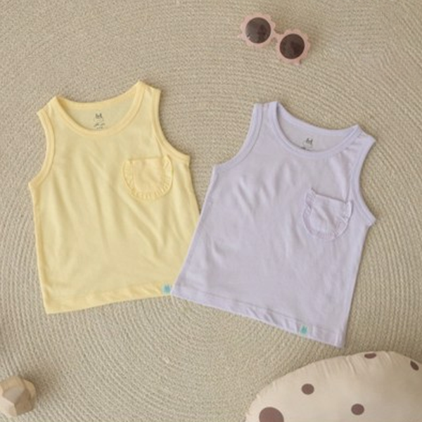  Set 2 áo ba lỗ Little Love vàng/tím 