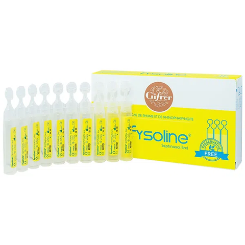 Nước muối đặc trị sổ mũi Fysoline 5ml* 10 ống