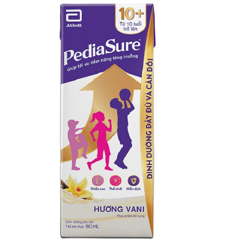  Sữa nước Pediasure pha sẵn hương vani 180ml vỉ 4 