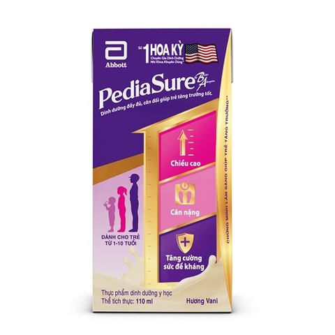  Sữa bột Pediasure pha sẵn 110ml/vỉ 4 