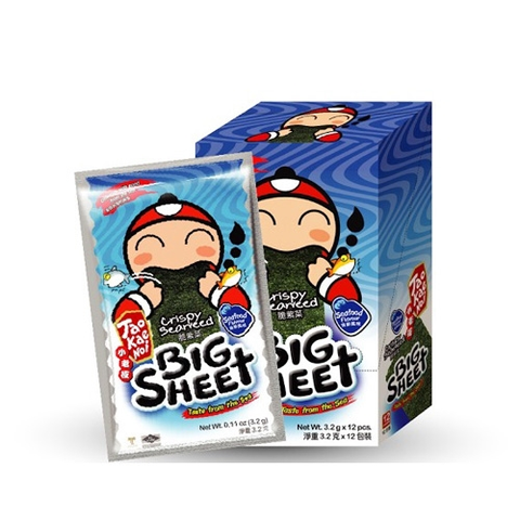 Rong biển Big Sheet Vị Hải Sản 3,2g *12