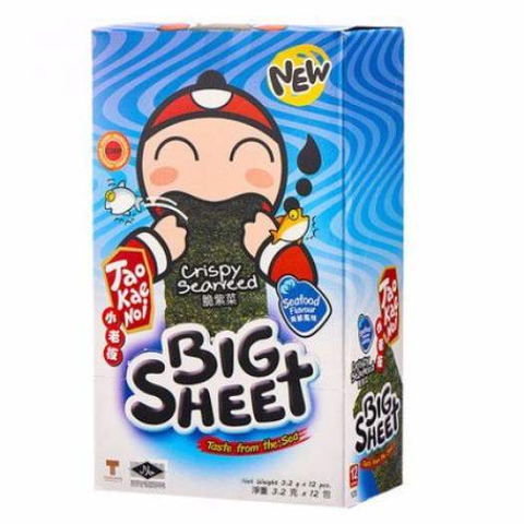  Rong biển Big Sheet Vị Hải Sản 3,2g *12 