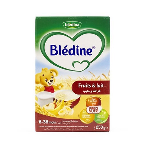  Bột ăn dặm Bledina vị trái cây & sữa 250g (6-36M) 