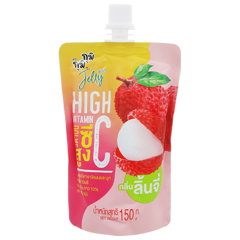  Nước thạch Vitamin C Jelly Gumi Gumi vị vải 150g *6 