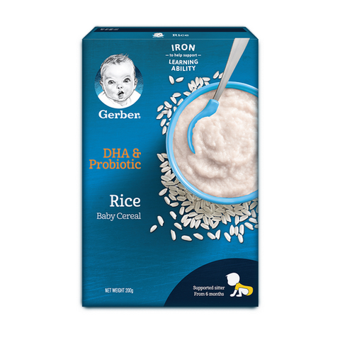  Bột ăn dặm Gerber Organic gạo sữa 200g 