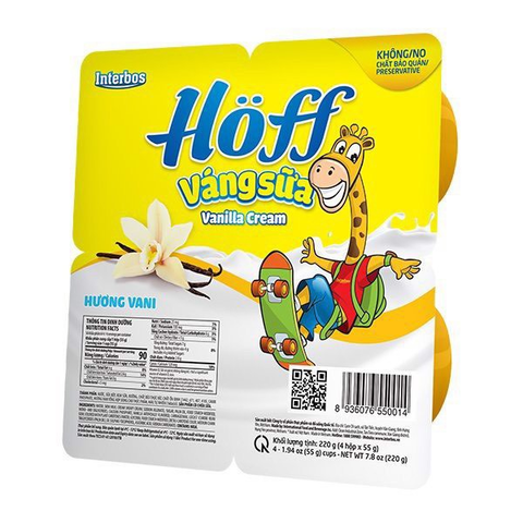  Váng sữa Hoff vị vani vỉ 4 hộp 