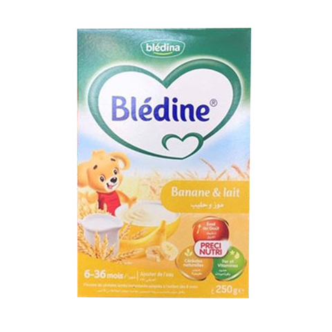 Bột ăn dặm Bledina vị chuối & sữa 250g (6-36M)