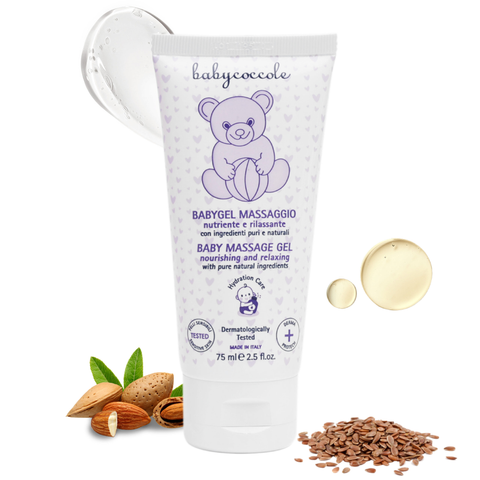  Gel massage hạnh nhân Babycoccole 75ml 0M+ 