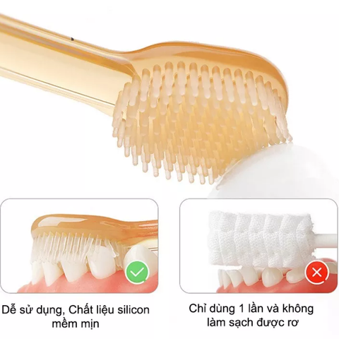  Bộ bàn chải, rơ lưỡi silicon kèm cốc GB baby 