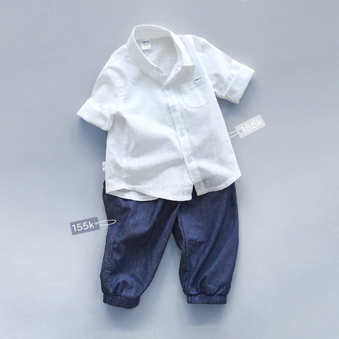  Quần dài Jean Hrnee xanh 