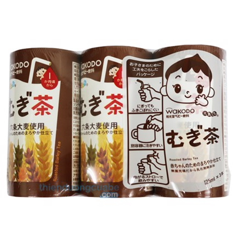 Nước ép Wakado lúa mạch 125ml*3