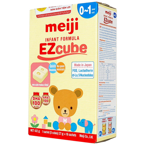  Sữa Meiji thanh Nhập Khẩu số 0 (20 thanh) cho bé từ 0-1 tuổi 