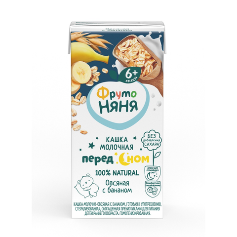 Sữa nước ăn đêm Fruto vị chuối yến mạch 6M