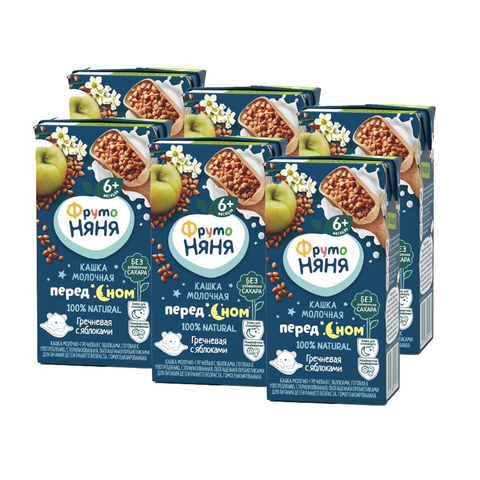 Sữa nước Fruto vị táo, kiều mạch 6M