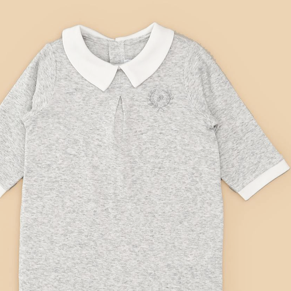  Body DT Nous xám phối cổ trắng 