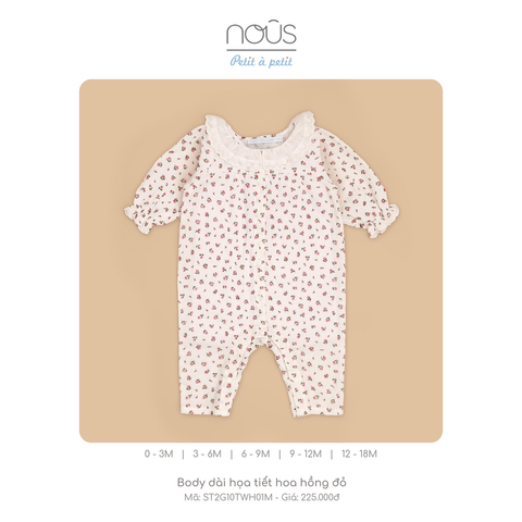  Body DT Nous họa tiết hoa hồng đỏ 