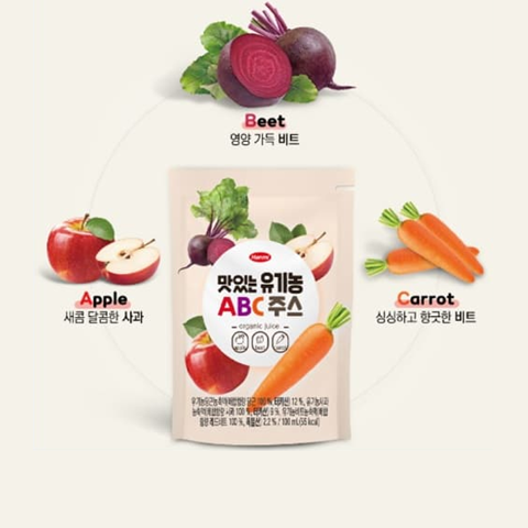 Nước trái cây tổng hợp Hanmi Organic ABC 100ml