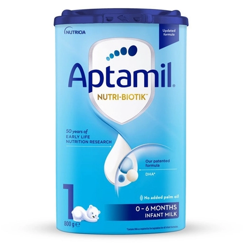  Sữa Aptamil Đức số 1 (dành cho trẻ từ 0-6 tháng tuổi) 
