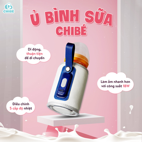  Ủ bình sữa di động Chibé 