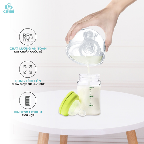 Máy hút sữa đôi rảnh tay Chibé CB010