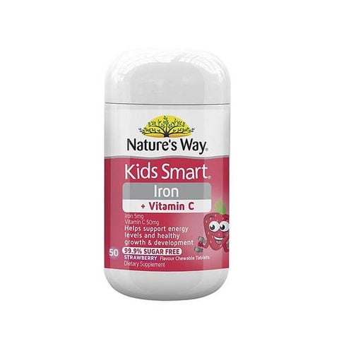 Kẹo Nature's Way bổ sung sắt, vitamin C 560v (2 tuổi+)