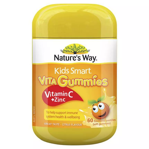  Kẹo Nature's Way bổ sung vitamin C + ZinC + D3 60v 