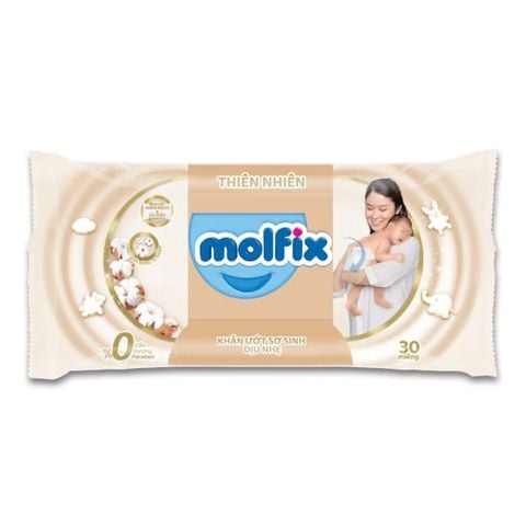  Giấy ướt Molfix sơ sinh dịu nhẹ 100 tờ 