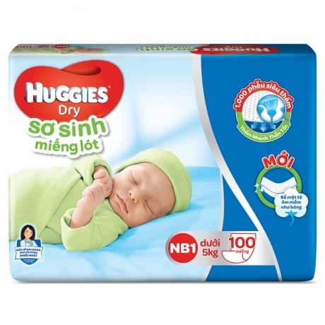  Miếng lót sơ sinh Huggies NB1 