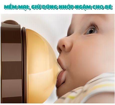  Núm bình sữa Kamidi 1 tia nâu 