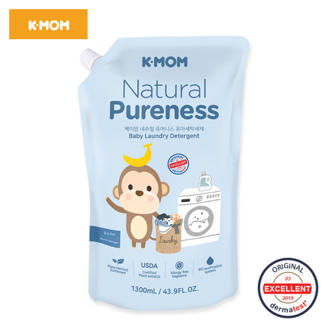  Nước giặt, nước xả hữu cơ K-Mom Hàn Quốc 1300ml 