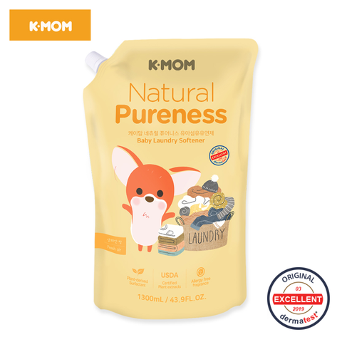 Nước giặt, nước xả hữu cơ K-Mom Hàn Quốc 1300ml
