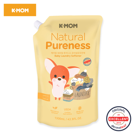  Nước giặt, nước xả hữu cơ K-Mom Hàn Quốc 1300ml 