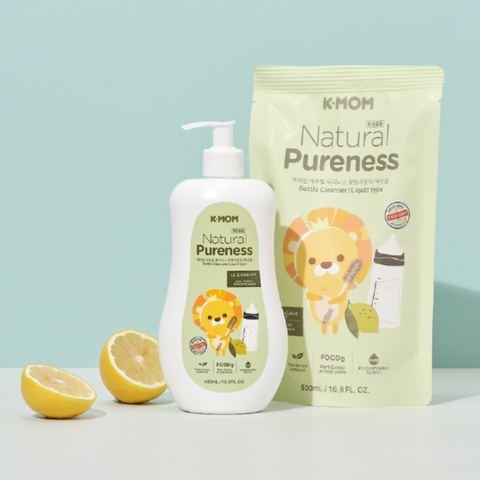 Nước rửa bình và rau quả chiết xuất tự nhiên K-Mom Hàn Quốc 500ml