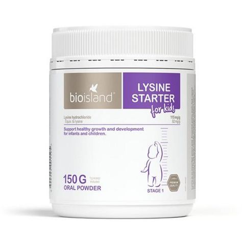 Bio Island Lysine dạng bột tăng cân và chiều cao cho bé từ 7 tháng (150gr)