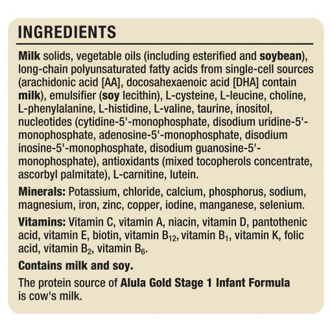 Sữa Alula Gold Úc số 1 900g (0-6M) 