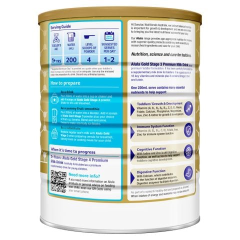  Sữa Alula Gold Úc số 3 900g (1 tuổi trở lên) 