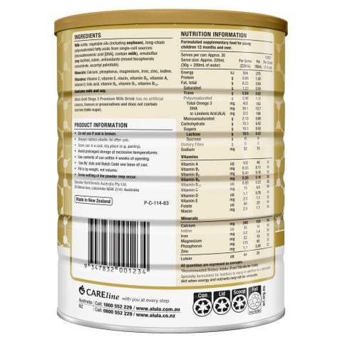  Sữa Alula Gold Úc số 3 900g (1 tuổi trở lên) 