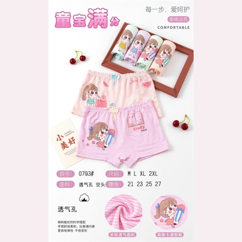  Set 2 chiếc quần chip đùi bé gái size M/L/XL 