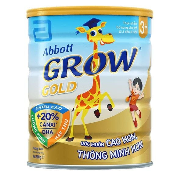  Sữa Abbott Grow Gold 3 cho bé từ 3-6 tuổi 900g 