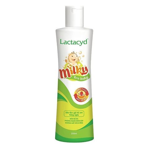 Sữa tắm gội cho bé Lactacyd Milky 250ml