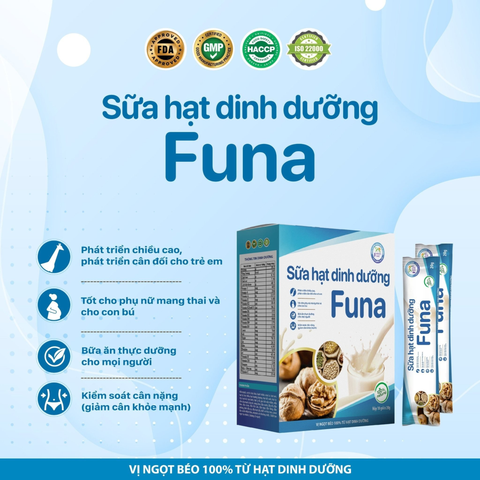 Sữa hạt dinh dưỡng Natural Funa 18 gói*20g (HOP)