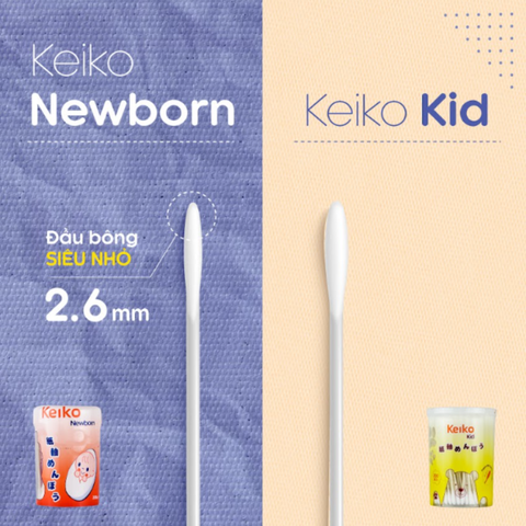 Tăm bông Keiko Kid 200pcs