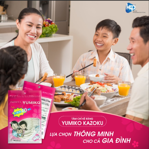  Tăm chỉ nha khoa Yumiko Kazoku 40pcs 