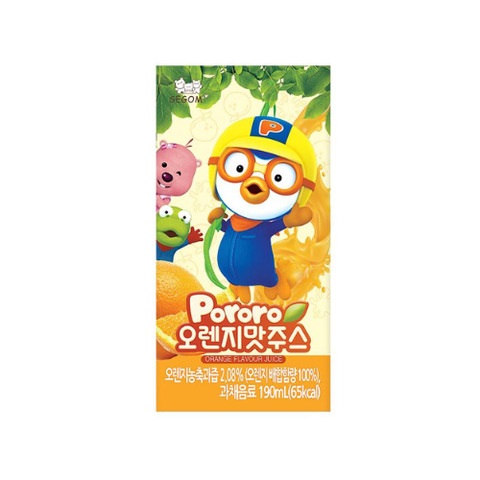  Nước ép trái cây Pororo Segom vị cam - 190ml 