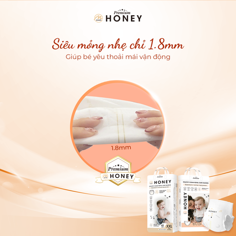  Bỉm dán Honey Premium NB66 (dưới 5kg) 
