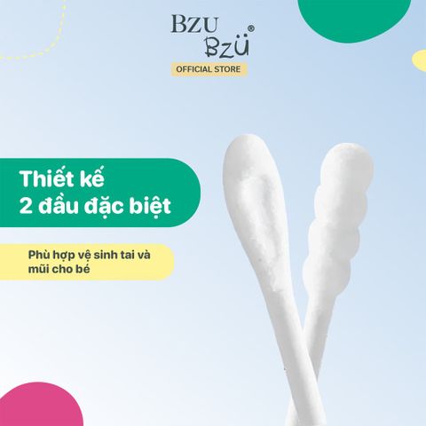  Tăm bông Bzu Bzu 200 que 0M+ 
