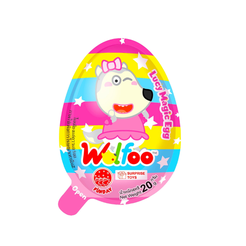  Trứng socola Wolfoo với đồ chơi ngẫu nhiên 20g 